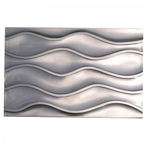 30 * 60 Tíleanna Mósáice Miotalacha Tonn / Miotal Tonn le haghaidh Backsplash