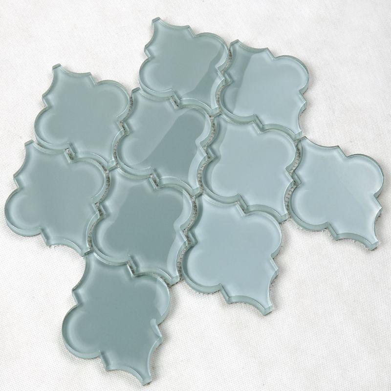 Dearadh is Déanaí Arabesque Lantern Waterjet Mosaic Gloine Cistine Wall Backsplash Tíl Wall